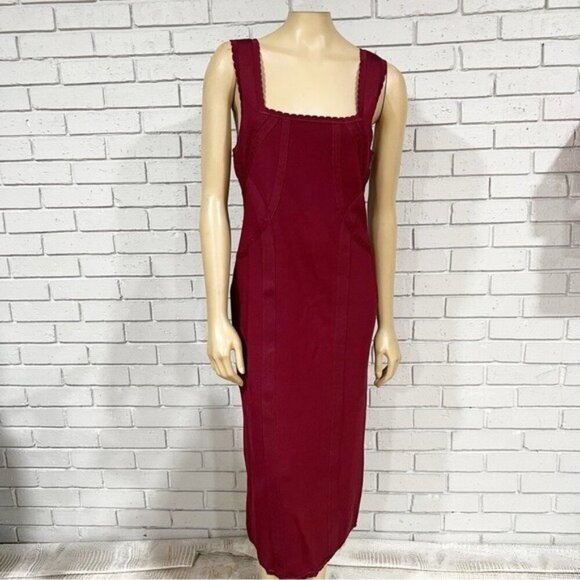 Anthropologie Slim Square-Neck Sweater Dress - Size‎ Large - Picture 3 of 11